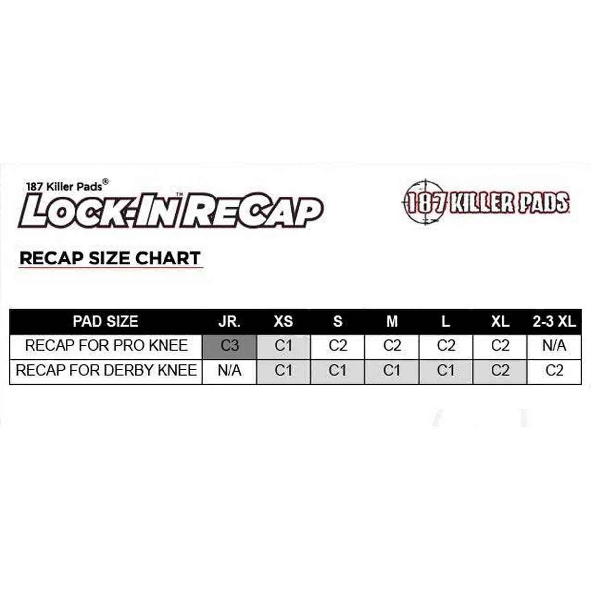 187 Lock In Recaps White C1