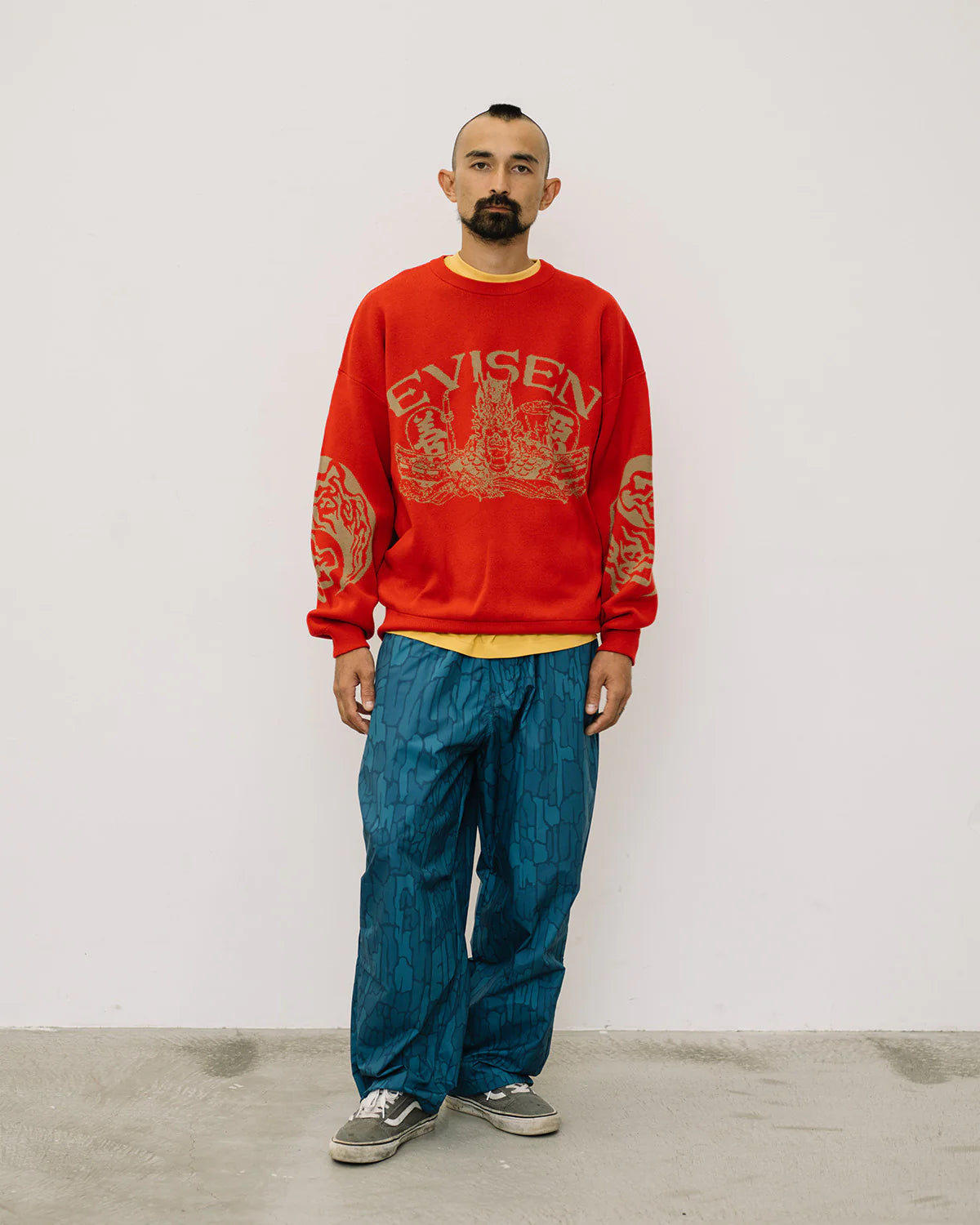 EVISEN DRAGON SHIP KNIT - RED