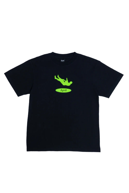 April Skateboards Man Down Tee Black