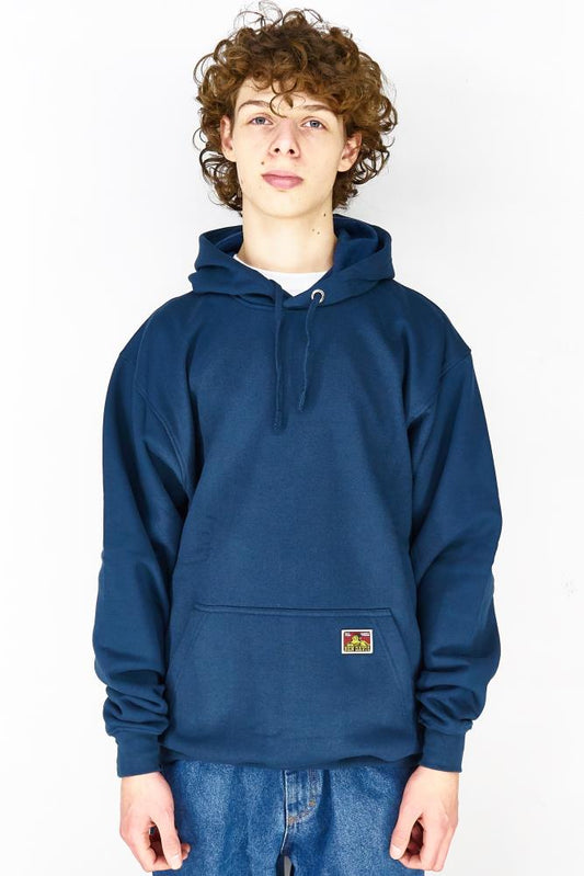 Ben Davis Heavyweight Label Hoodie Navy