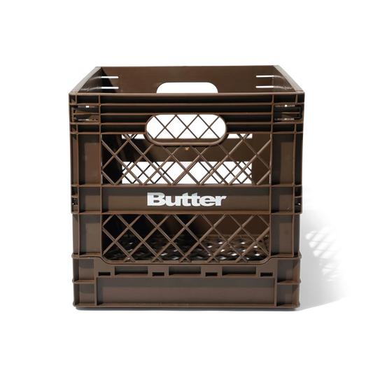 Butter Goods Collapsable Record Crate Brown