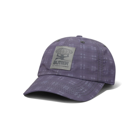 Butter Goods Plaid Terrain 6 Panel Cap Slate