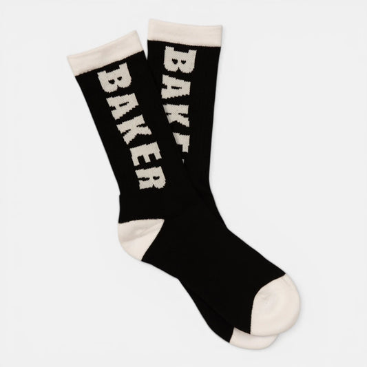 Baker WHITE LETTERS BLACK SOCKS