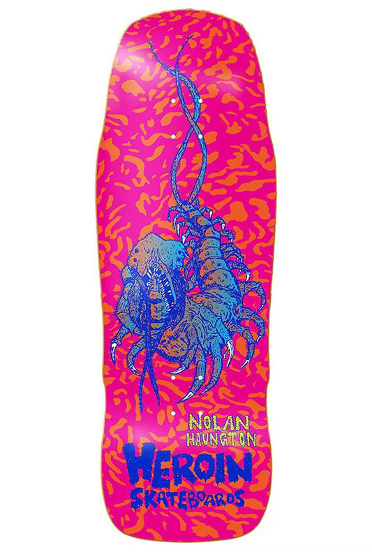 Heroin Skateboards Knock Off NH Deck Pink