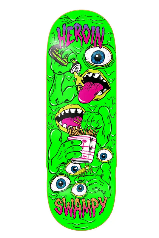 Heroin Skateboards Swampy Mutate Or Die Deck