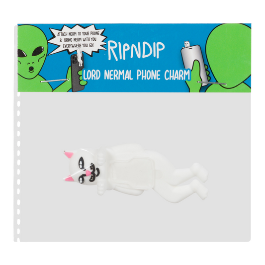 RIPNDIP Lord Nermal Phone Charm (White)
