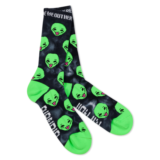 RIPNDIP We Out Here Socks (Black Lightning)