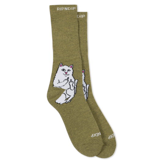 RIPNDIP Lord Nermal Socks (Olive)