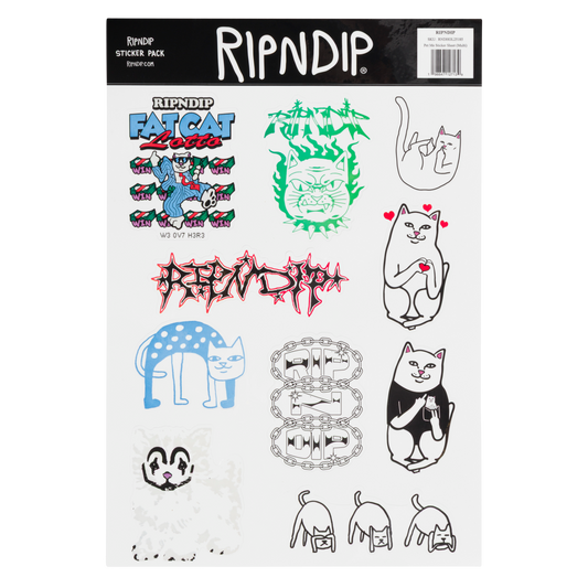 RIPNDIP Pet Me Sticker Sheet (Multi)