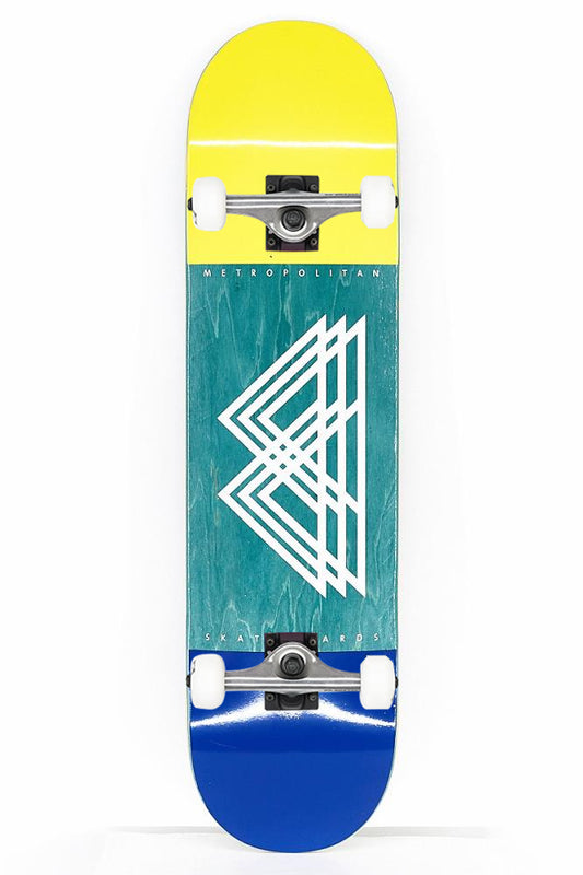 Metropolitan Transparent Logo Blue Yellow Complete
