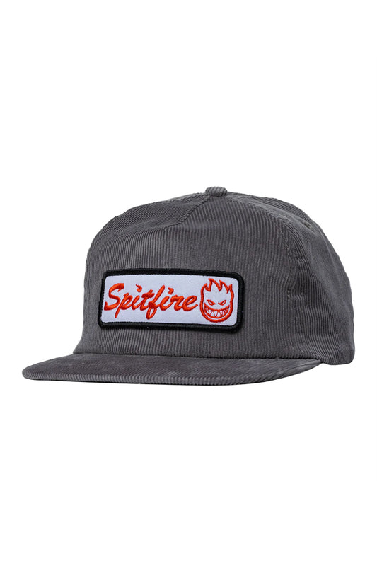 Spitfire Courier Patch Snapback Charcoal White