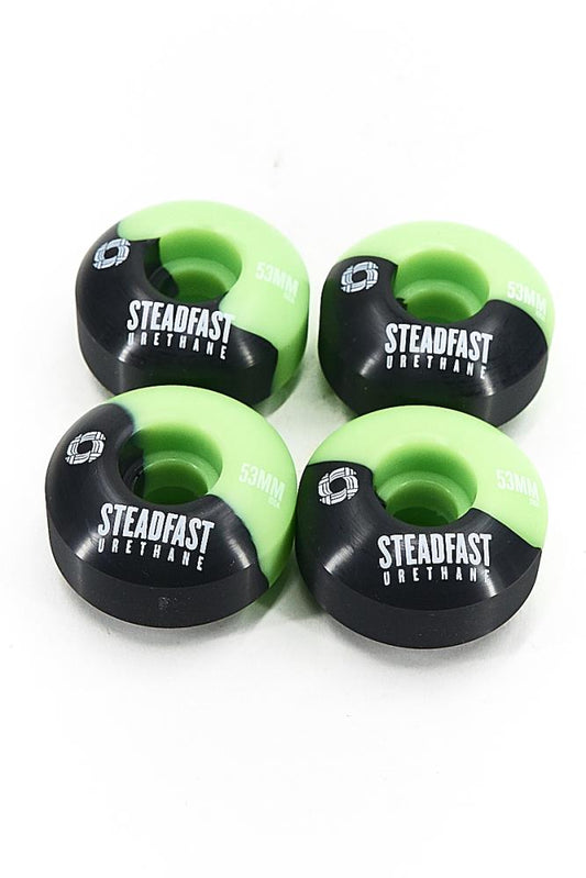 Steadfast Wheels 50-50 Black Green 100A