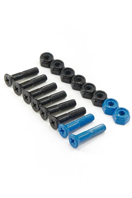 Blank Bolts Phillips Set Black Baby Blue