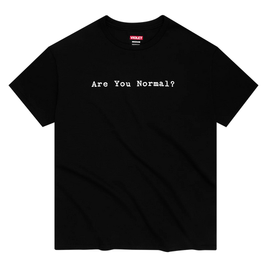 VIOLET "Are You Normal?" T-Shirt Black