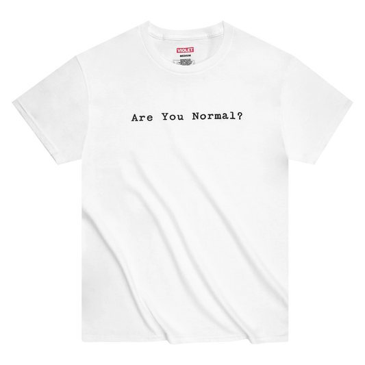 VIOLET "Are You Normal?" T-Shirt White