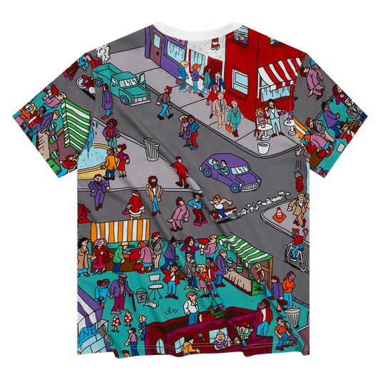 VIOLET "Where's Kader" All-Over T-Shirt