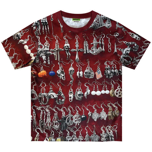 Violet "ST. MARK'S EARRINGS" T-SHIRT