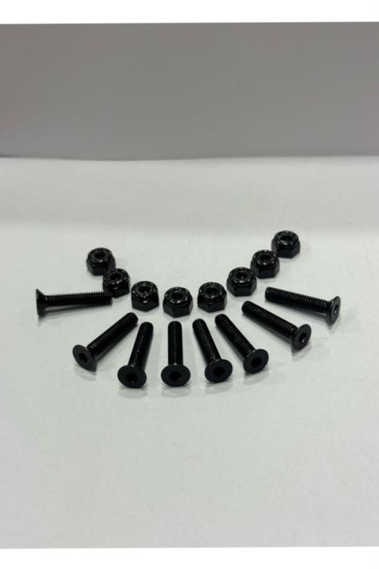 Birdhouse Nuts and Bolts 1 Inch Set Inbus Black