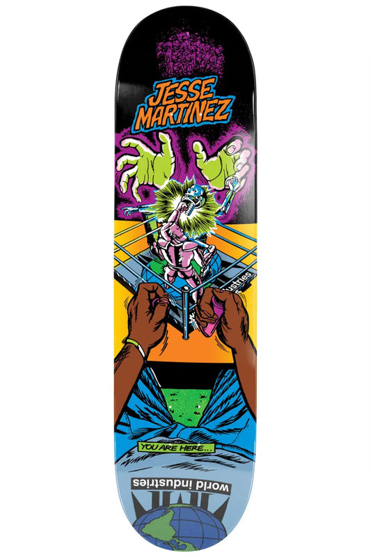 World Industries Jesse Martinez Rock'em Sock'em Popsicl Deck