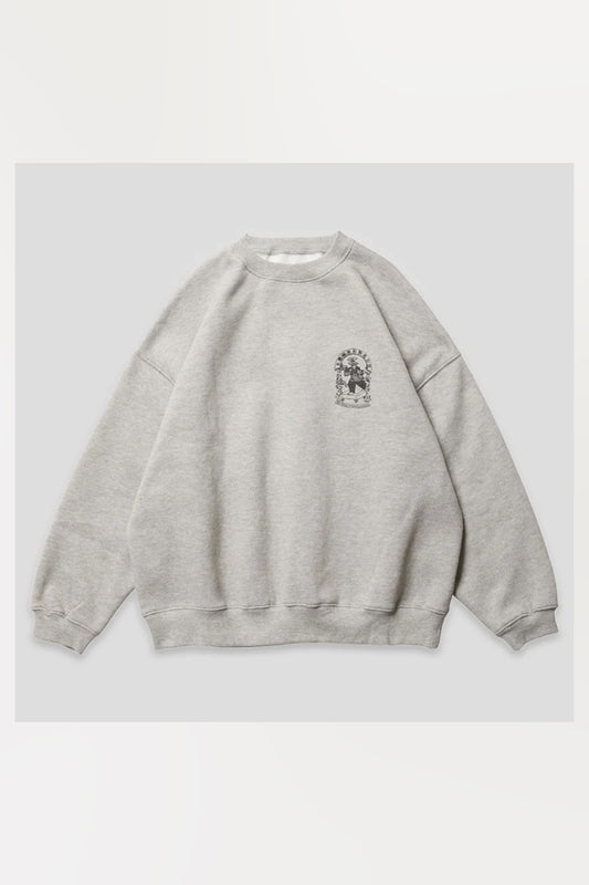 Evisen Emblem Crew Sweat Heather Grey