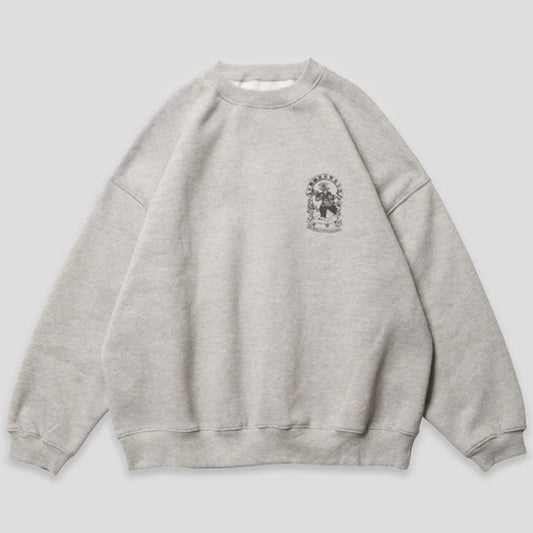 Evisen Emblem Crew Sweat Heather Grey