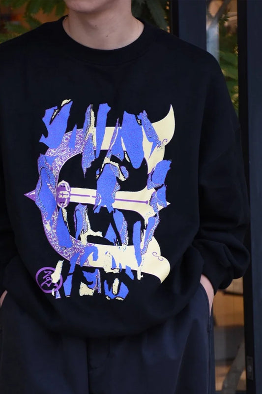 Evisen Skull Camo Sweat Black