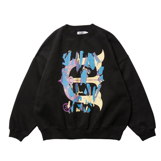 Evisen Skull Camo Sweat Black