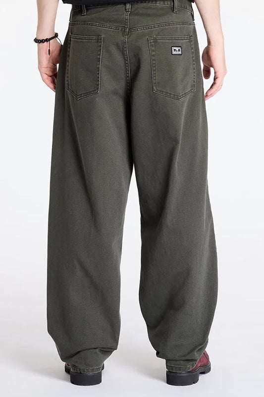 Obey Bigwig Baggy Denim Rosin Faded Wash