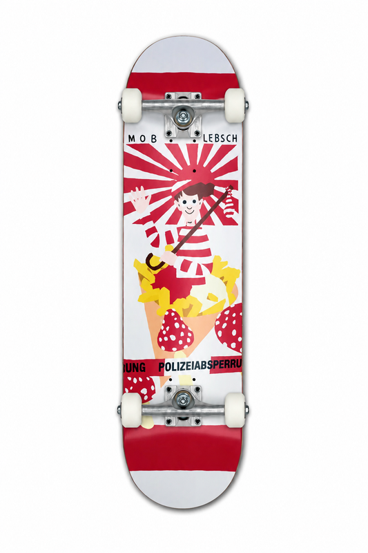 Mob Skateboards Fritten Complete mit Polster-Trucks und MOB Wheels 53mm 99A