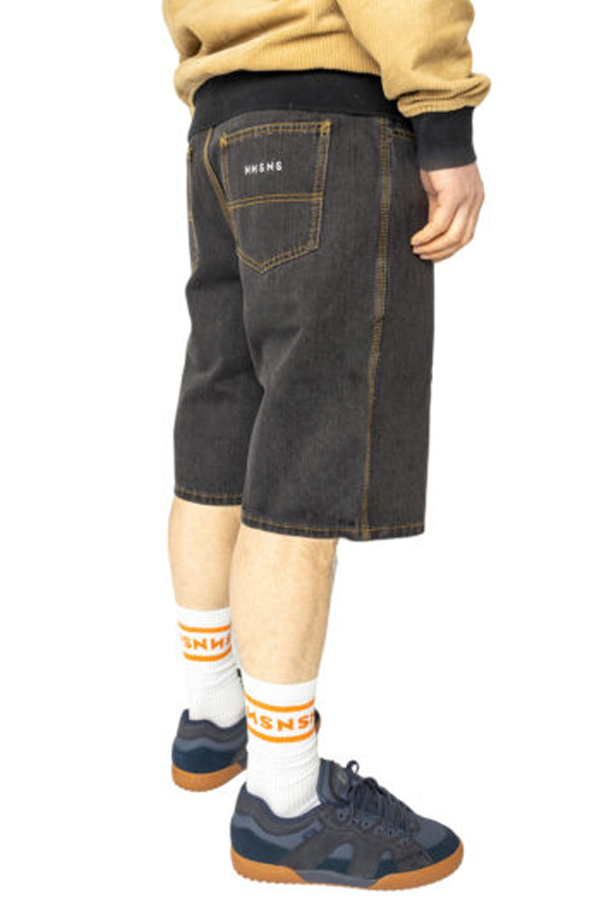 NNSNS Clothing Bigfoot Jort Washed Black