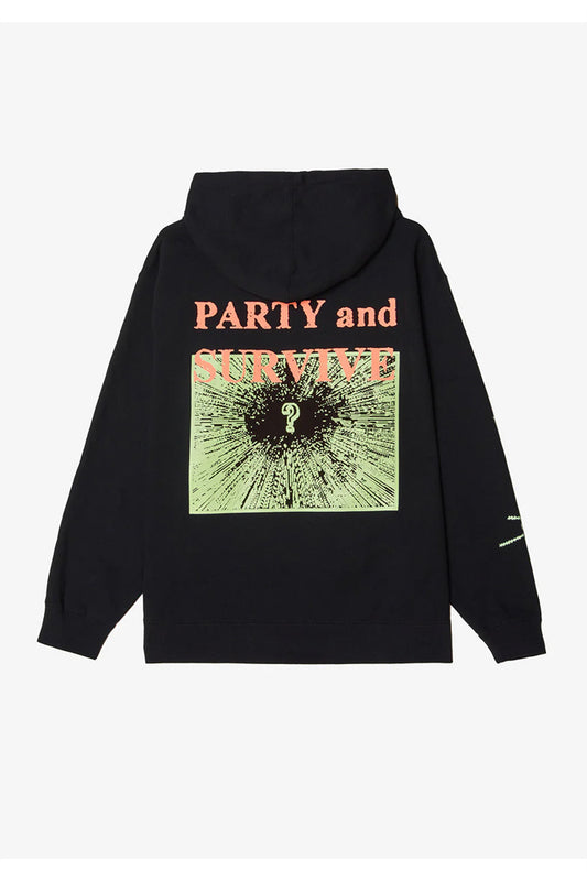 Obey x Party And Survive Hoodie Black