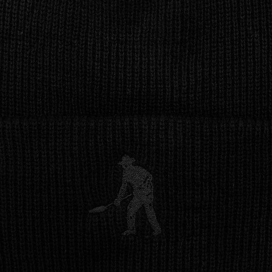 Pass~Port Solid Cotton Beanie - Black