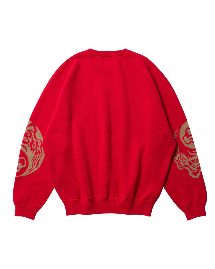 EVISEN DRAGON SHIP KNIT - RED