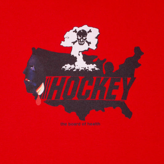 Hockey BOARD OF HEALTH Red HOODIE