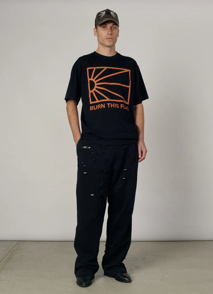 Rassvet BORDERS TEE SHIRT BLACK