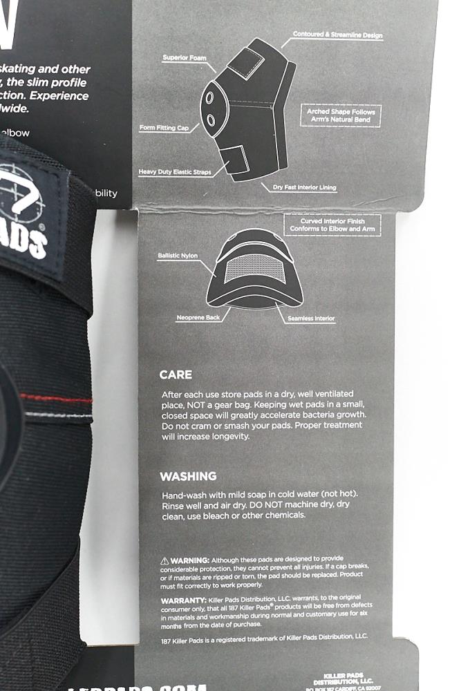 187 Elbow Pads Black