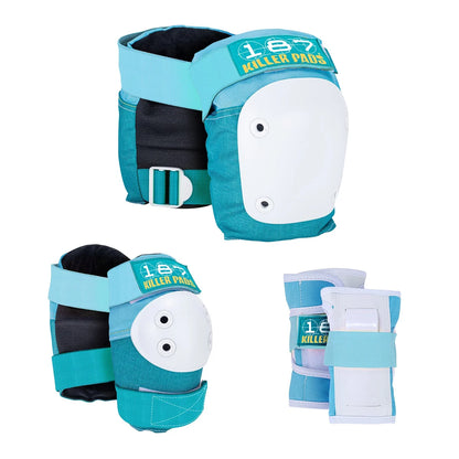 187 Killer Pads Jr. Six Pack Set Teal