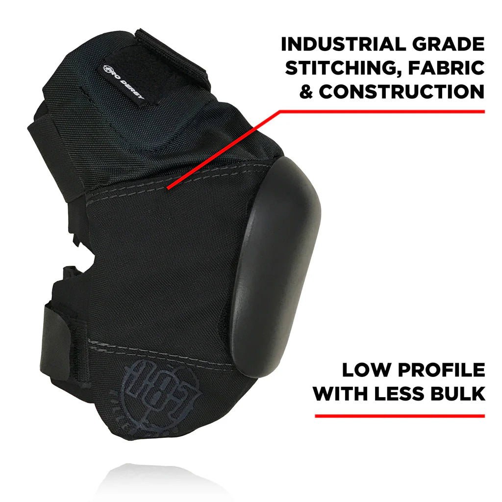 187 Killer Pads Pro Derby Knee Black Black