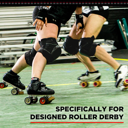 187 Killer Pads Pro Derby Knee Black Black
