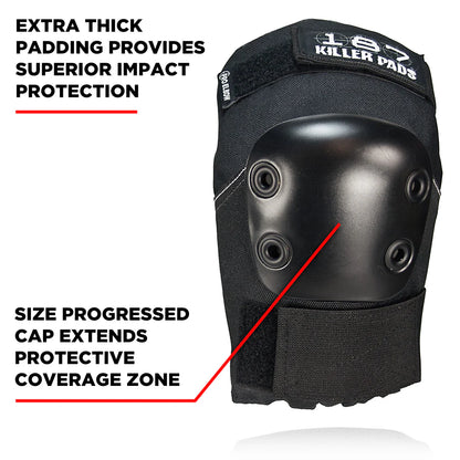 187 Killer Pads Elbow Pro Pads Black Black