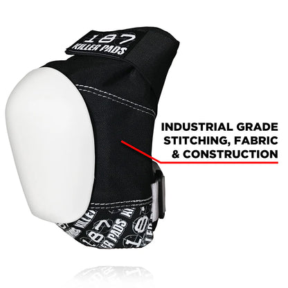 187 Killer Pads Pro Knee Black White