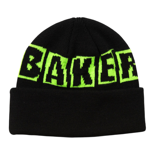 Baker Brand Logo Beanie Black Green