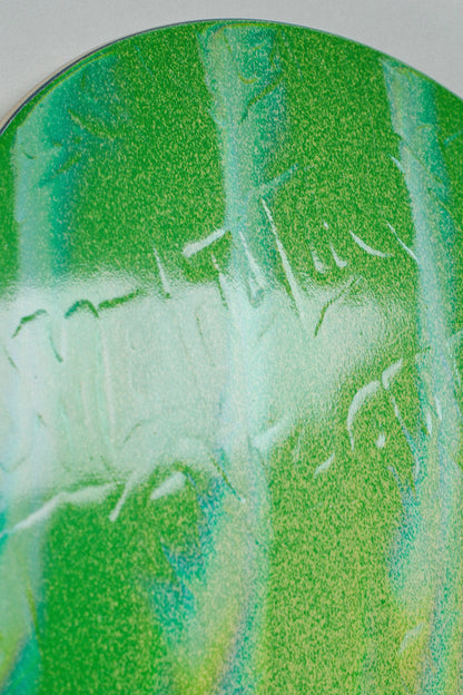 Fucking Awesome NEON GREEN STAMP EMBOSSED Deck 8.5 Shape#1