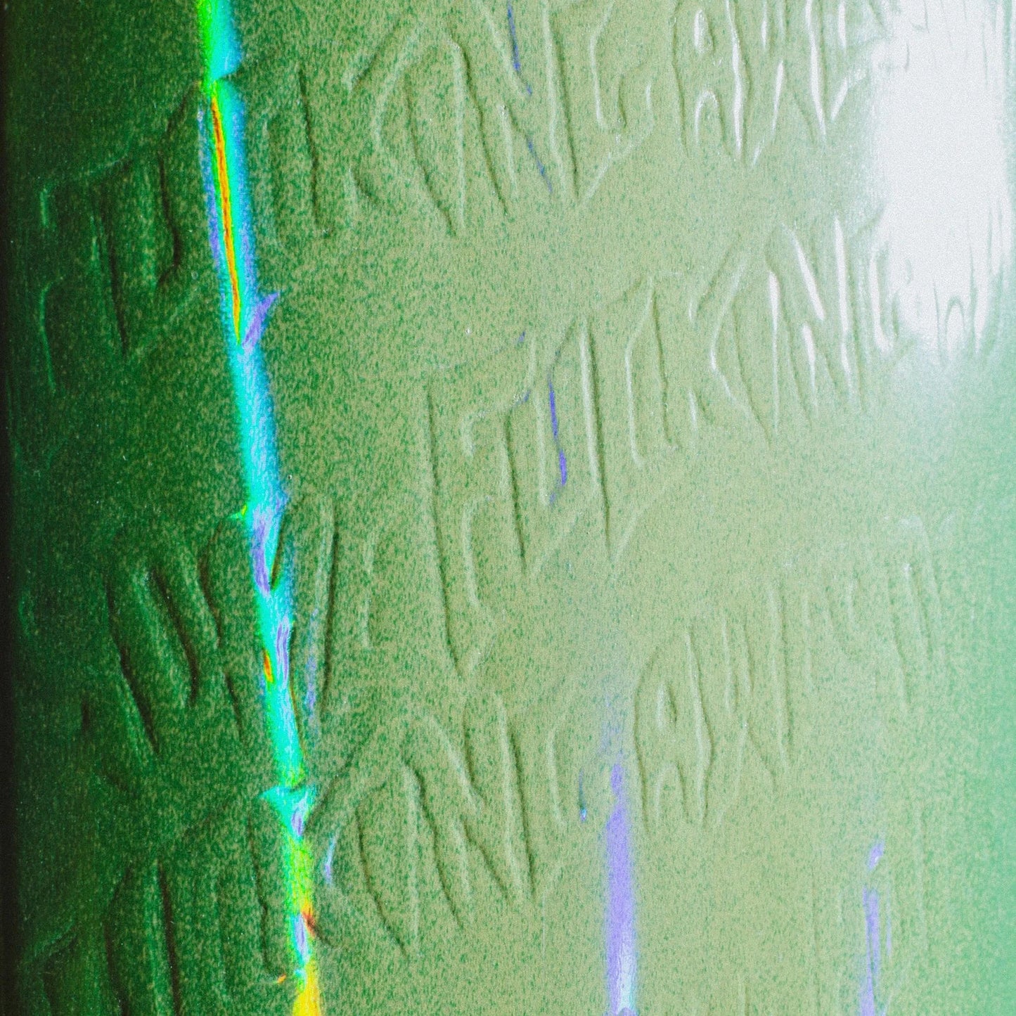 Fucking Awesome NEON GREEN STAMP EMBOSSED Deck 8.5 Shape#1