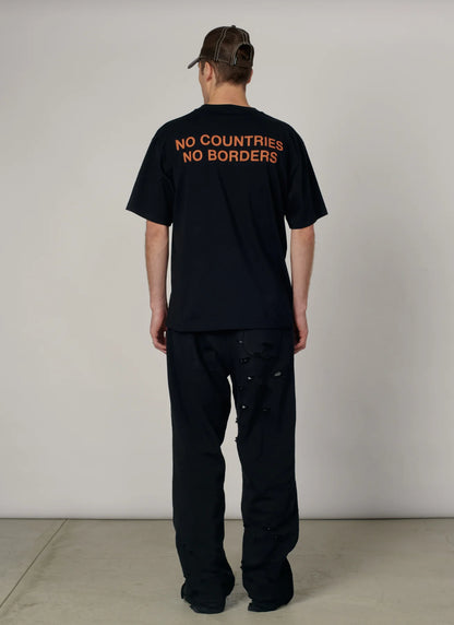 Rassvet BORDERS TEE SHIRT BLACK