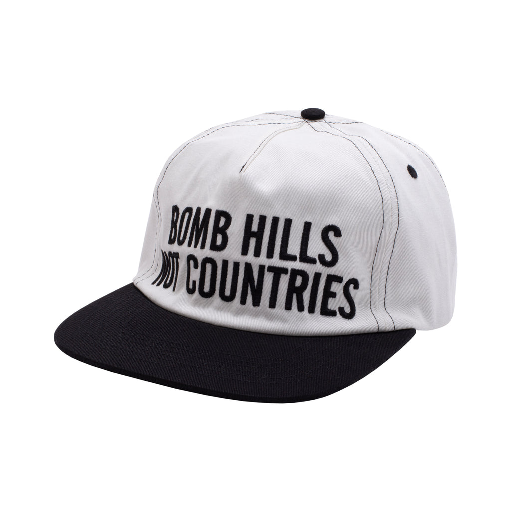 GX1000 BOMB HILLS 5-Panel Logo SnapBack White