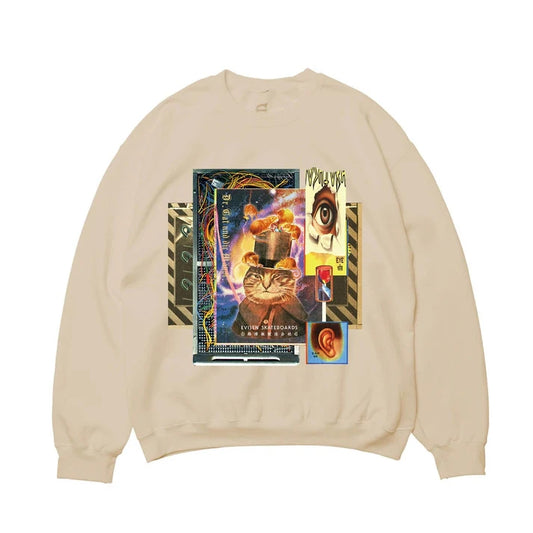 Evisen Dr Cat & Orphan Super Rats Sand Crewneck