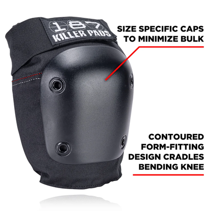 187 Killer Pads Fly Knee Black Black