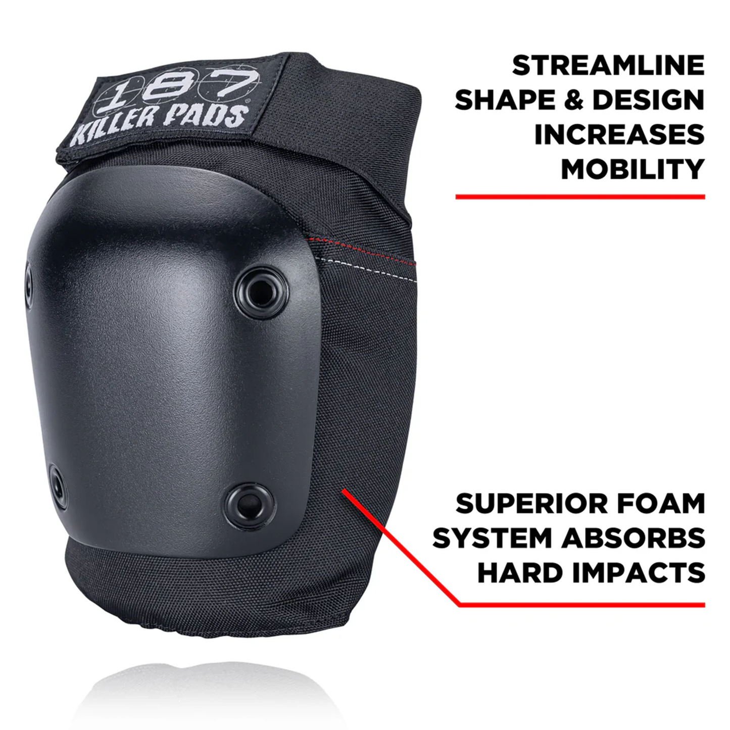 187 Killer Pads Fly Knee Black Black