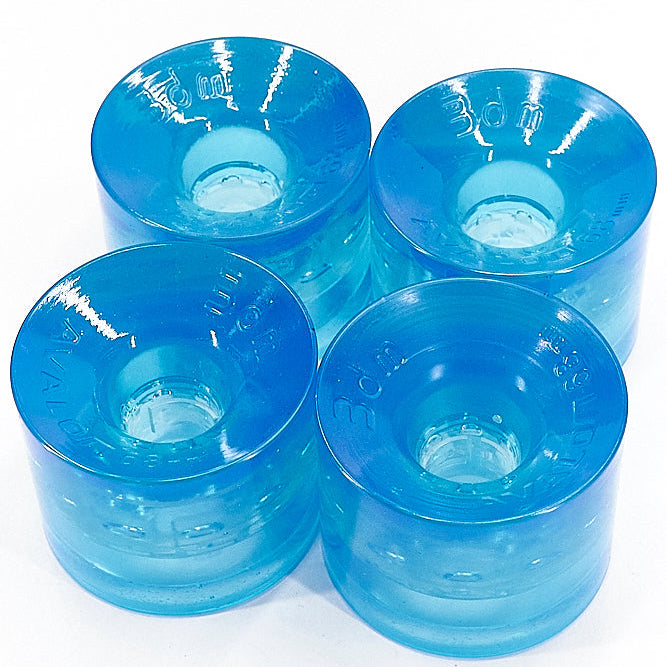 3DM Avalon Wheels 68mm 80a Clear Blue